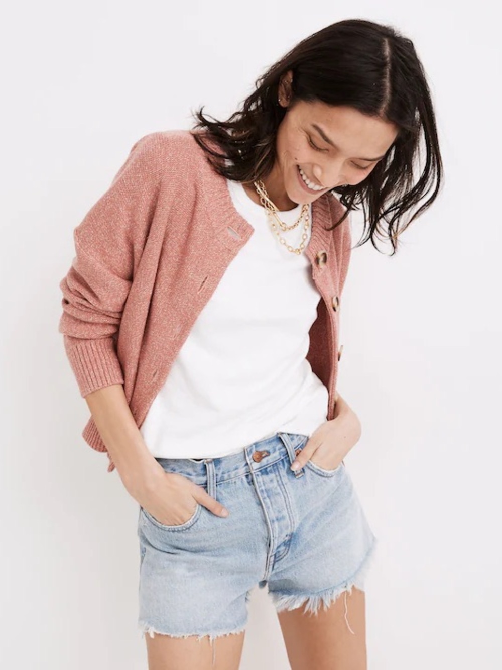 Madewell Relaxed Denim Shorts in Cedarcroft Wash